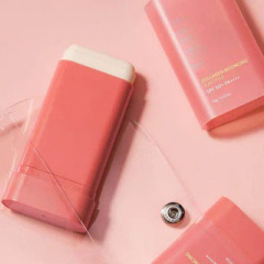 Custom Collagen Bouncing Sunstick SPF50 PA++++ 3000ppm Collagen Hyaluronic Acid Anti Aging Hydrating Portable Sunscreen Stick