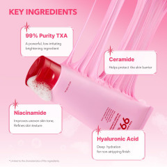 Private Label Pink Peptide TXA Niacinamide Face Cleanser Serum Toner Skin Care Set Whitening Vegan Organic Skin Care Set
