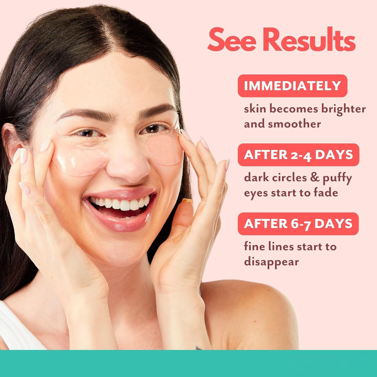 Private Label Rose Hydrating Under Eye Patches Hyaluronic Acid Antioxidant-Infused Eye Masks Reduce Dark Circles Eye Pad