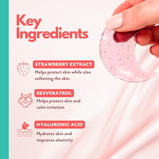 Private Label Rose Hydrating Under Eye Patches Hyaluronic Acid Antioxidant-Infused Eye Masks Reduce Dark Circles Eye Pad