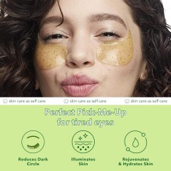 Private Label Green Tea Hydrating Under Eye Masks Under Eye Patches for Dark Circles and Puffy Eyes Care