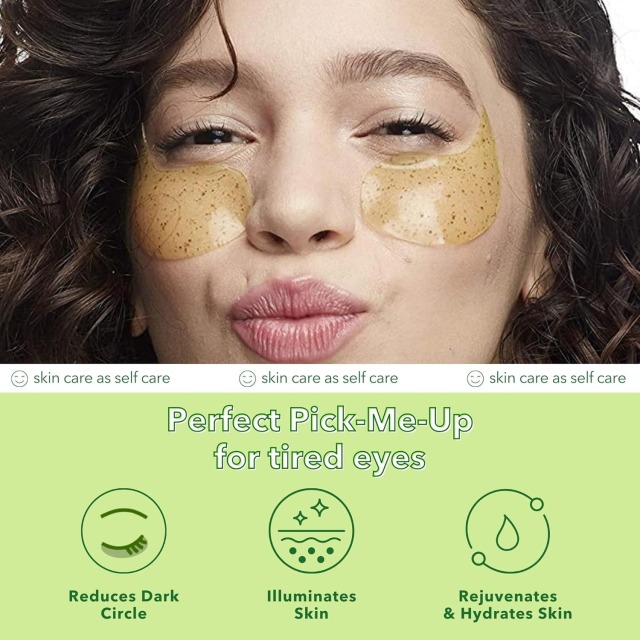 Private Label Green Tea Hydrating Under Eye Masks Under Eye Patches for Dark Circles and Puffy Eyes Care