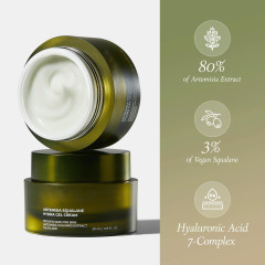 Customized Logo Squalane Artemisia Cream Mugwort Rice Essence Skin Care Set Herbal Natural Skin Care Set