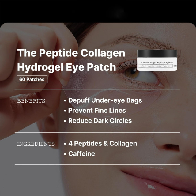 OEM Collagen Pink Peptide Hydrogel Eye Mask Orgnaic Moisturizing Remove Dark Circles Eye Bags Fine Lines Hydrogel Eye Patches