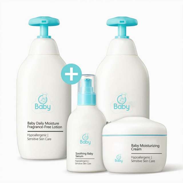 Private Label Gently Moisturizing Nourishing Skin Care Sets Custom logo Vegan Whitening Face Body Heath Baby Body Set