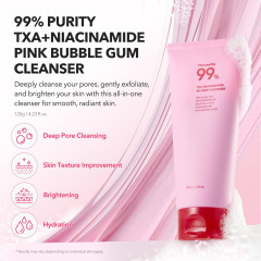 Private Label Pink Peptide TXA Niacinamide Face Cleanser Serum Toner Skin Care Set Whitening Vegan Organic Skin Care Set