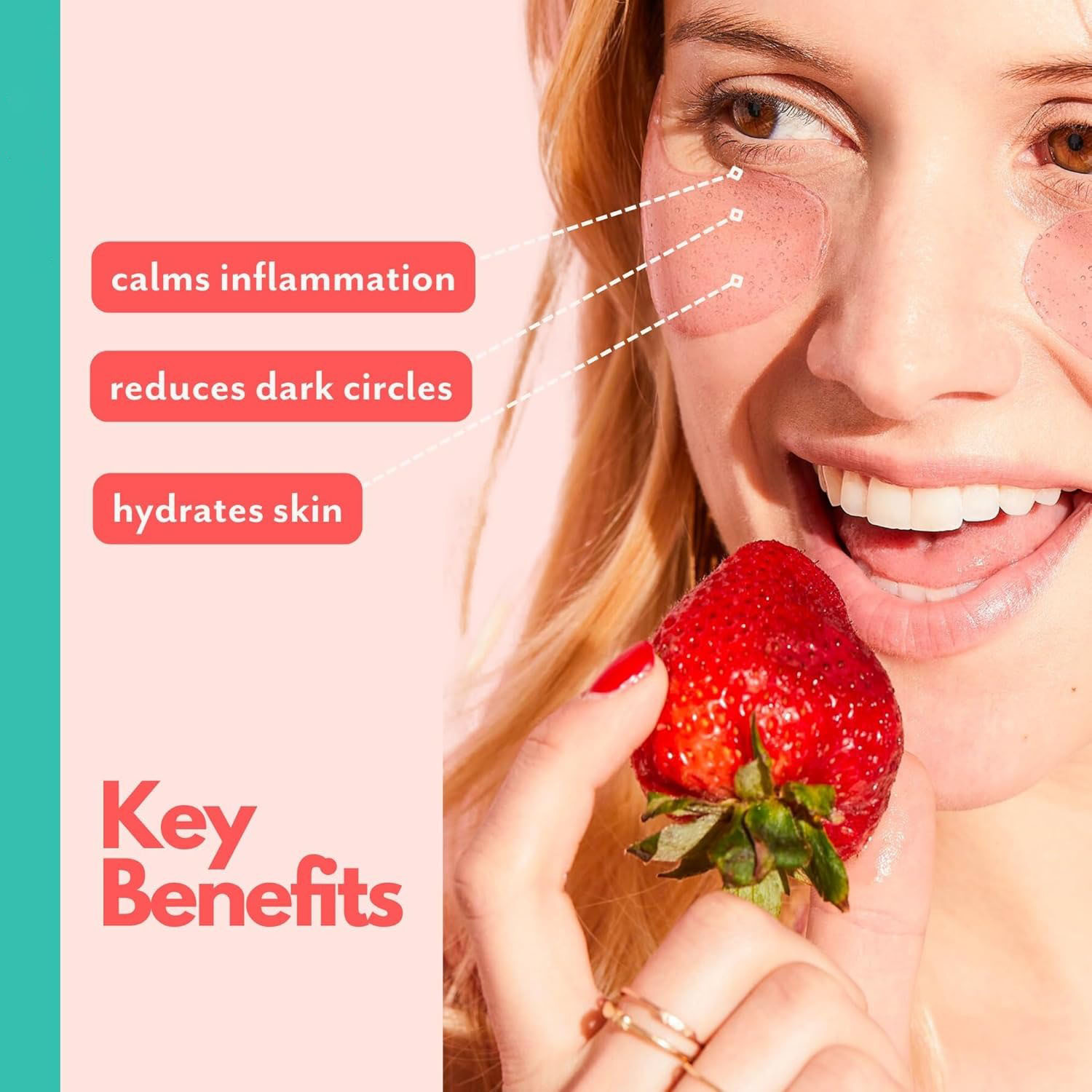 Private Label Rose Hydrating Under Eye Patches Hyaluronic Acid Antioxidant-Infused Eye Masks Reduce Dark Circles Eye Pad