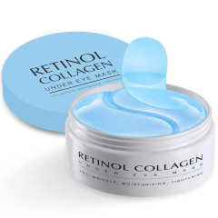 Private Label Vegan Retinol Collagen Eye Gels Mask Reduce Wrinkles Puffy & Bags Skin Treatment Under Eye Pads