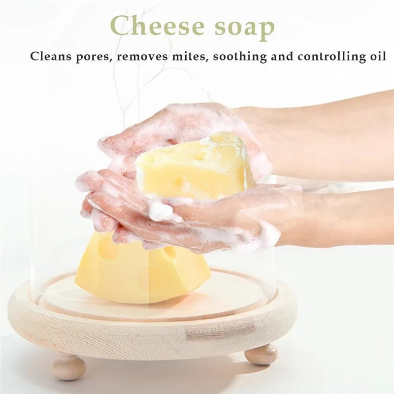 Custom Cheese Soap Handmade Natural Ingredients Custom Scent Color Party Favor B2B OEM ODM Gentle Cleansing Skincare