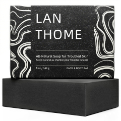Private Label Skin Care Factory Manufacturer Vegan Black Soap Bathroom Bamboo Charcoal Hotel Handmade Bar Soap