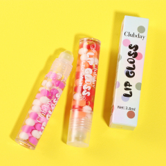 Private Label Roll-on Pearl Lip Glow Oil Hydrating Plumping Lip Gloss Stick Vegan Non-sticky Lip Oil Treatment for Dry Lips