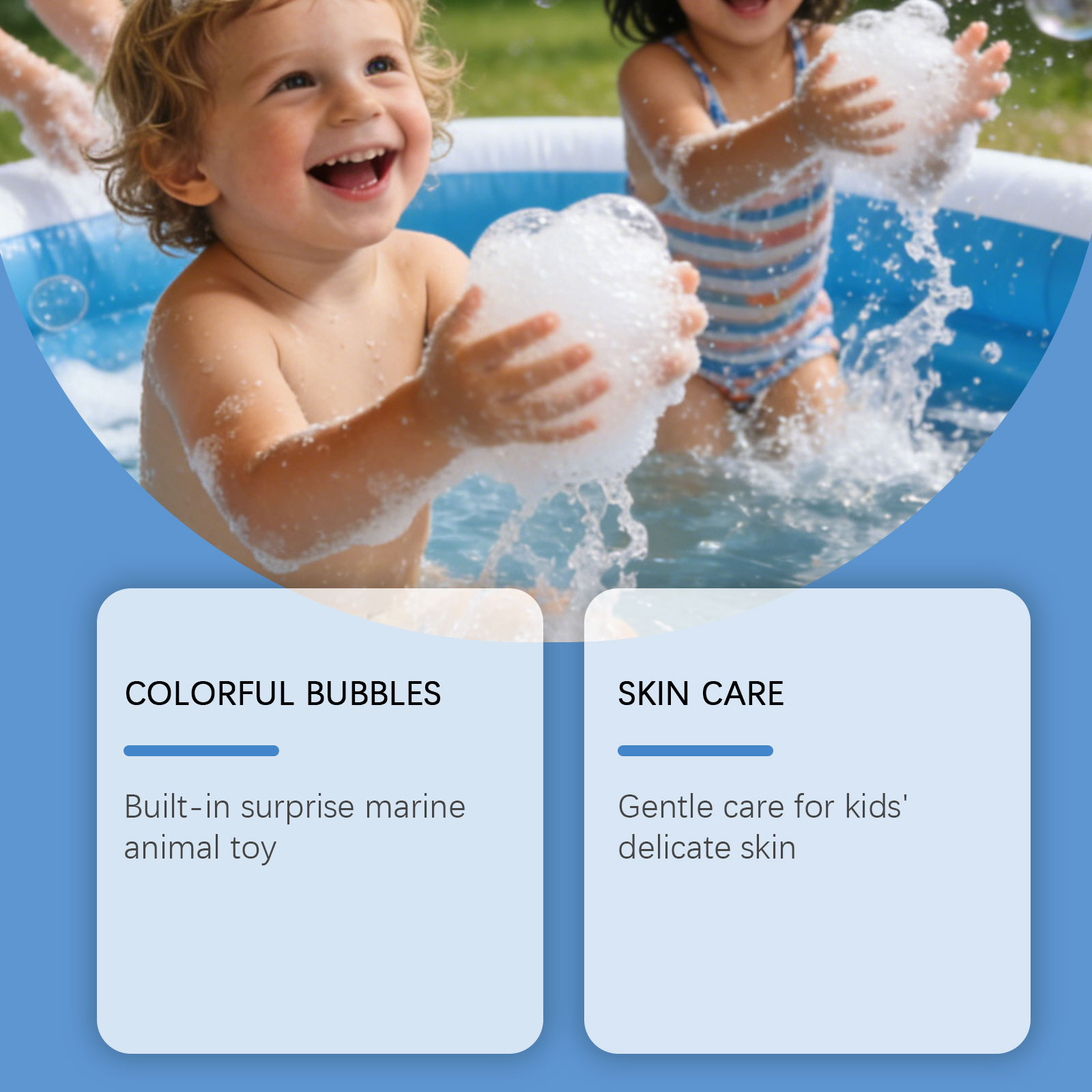 Ocean Doll Bath Bomb Set for Kids with Surprise Toy Inside - Organic Essential Oil Bath Salt Gift Set for Girls & Boys