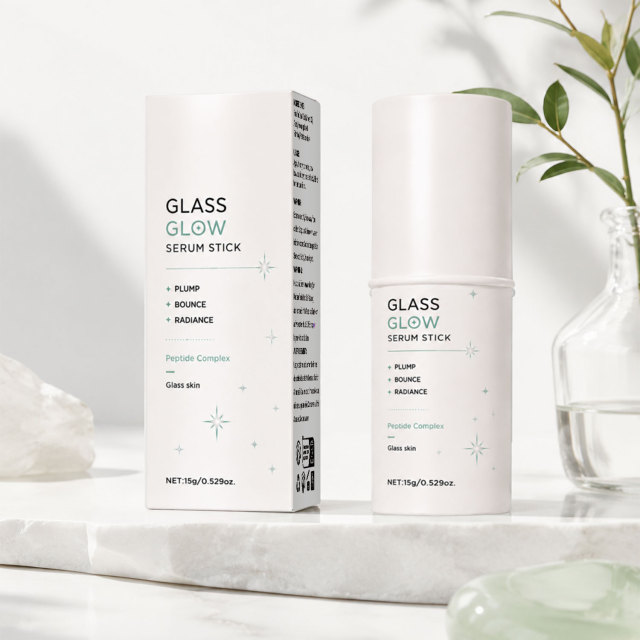 Private Label Glass Slick Serum Stick for Face Glow Stick Hydrating Radiant Glass Skin Balm Moisturizing Face Serum Stick OEM