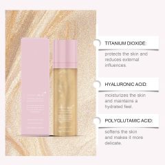 New Arrival Custom SPF 50 Sunscreen Broad Spectrum Shimmering Body Oil Mist Hydrating Makeup-Friendly Glow Spray