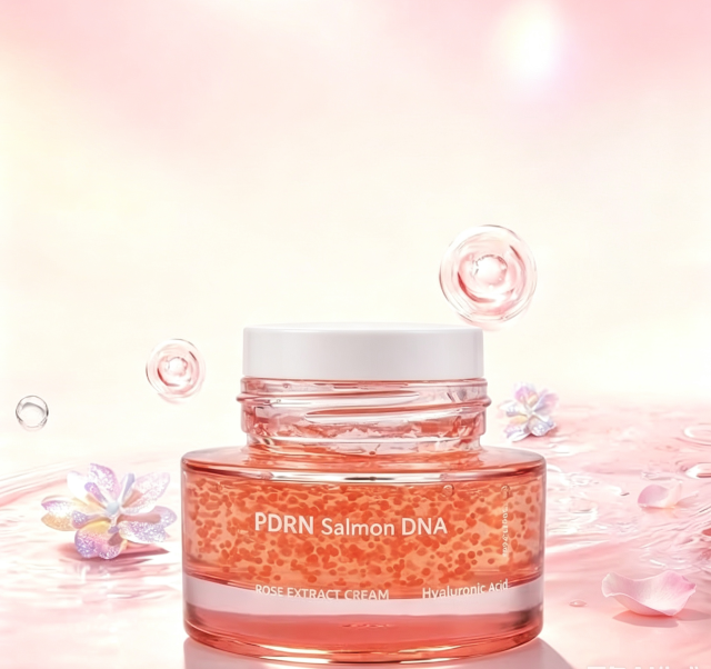 Crème en capsules de gelée de collagène à base d'ADN de saumon OEM PDRN : anti-rides, hydratante et raffermissante pour le visage (produits de soins coréens).
