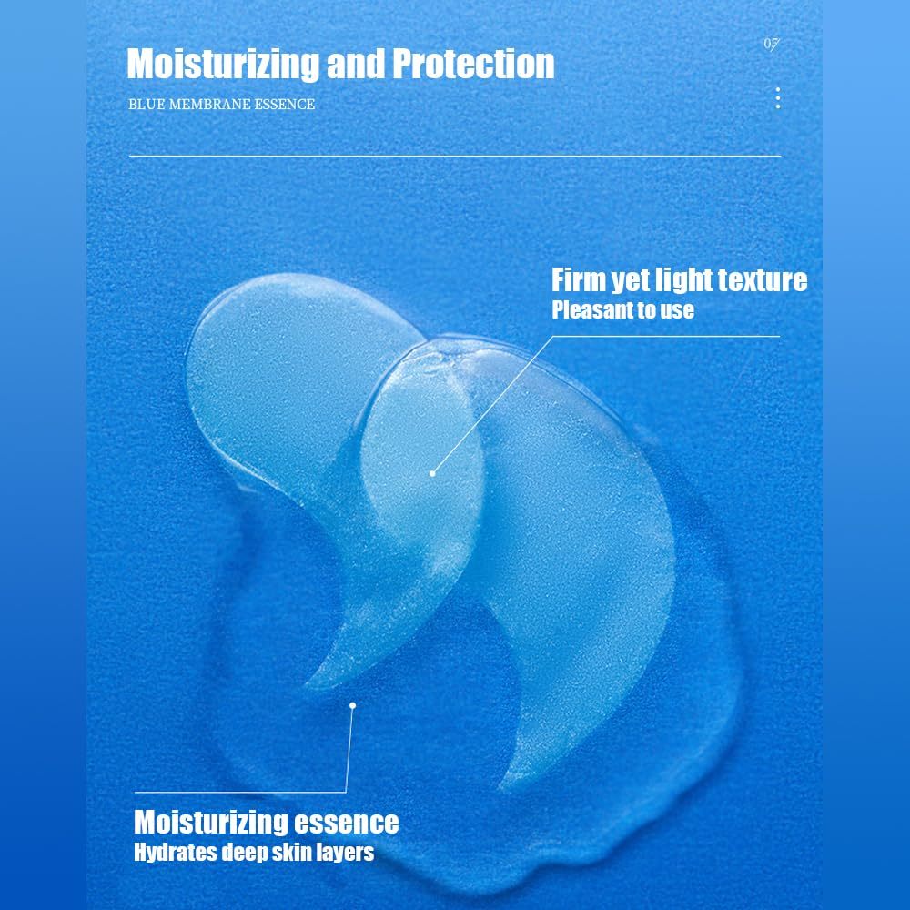 OEM Relieve+Anti Frinkle Vegane Augenmaske mit blauem Kupferpeptid, Bio-Augenpads mit Ringelblume und Centella