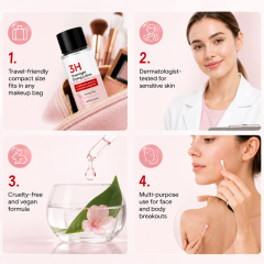 OEM 3H Fast Acting Overnight Drying Balms for Acne Pimple Spot Treatment Calamine Sulfur Anti Acne Solution Serum Private Label