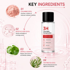 OEM 3H Fast Acting Overnight Drying Balms for Acne Pimple Spot Treatment Calamine Sulfur Anti Acne Solution Serum Private Label