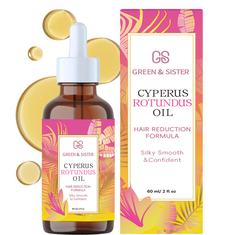 OEM Cypriol Oil Cyperus Rotundus Oil Natural Hair Inhibitor Roll-On Essence Slower Growth Serum Body Face Unwanted Hair Removal