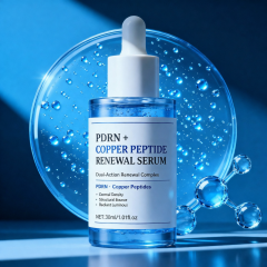 OEM Private Label Wholesale Natural PDRN Copper Peptide Serum Anti Aging Brightening Collagen Moisturizing Face Care Skincare