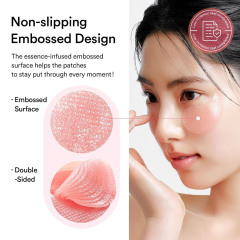 OEM Vegan PDRN Salmon Hyaluronic Acid Collagen Hydrogel Eye Mask Reduce Eye Bags & Dark Circles Under Pink Gel Gold Patches