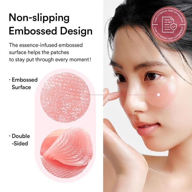 OEM Vegan PDRN Salmon Hyaluronic Acid Collagen Hydrogel Eye Mask Reduce Eye Bags & Dark Circles Under Pink Gel Gold Patches
