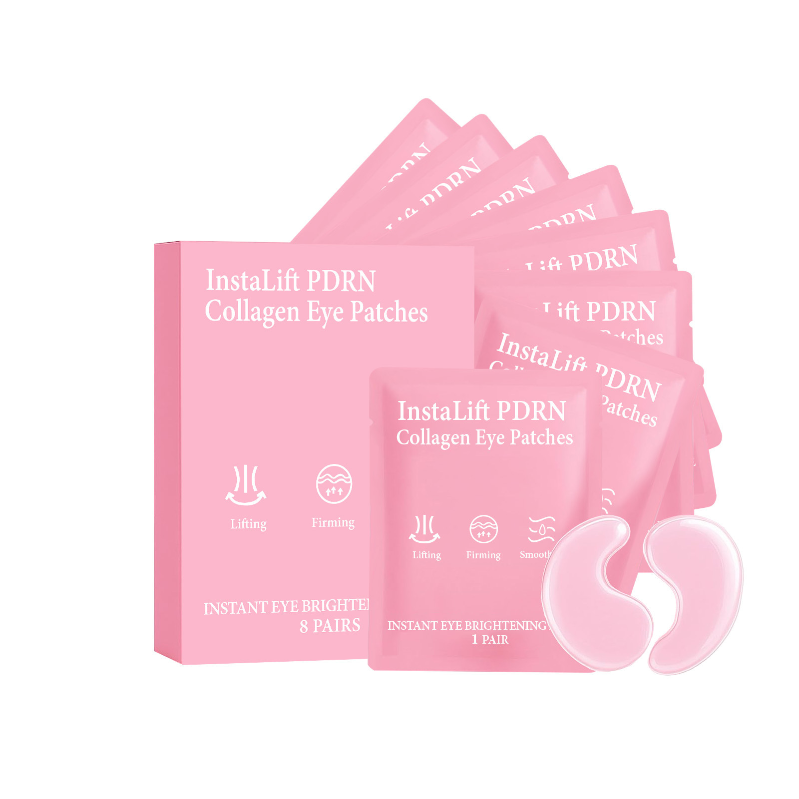 Collagen & PDRN Eye Mug Patch with Gentle Moisturizing Softening Firming & Brightening Care for Periocular Skin