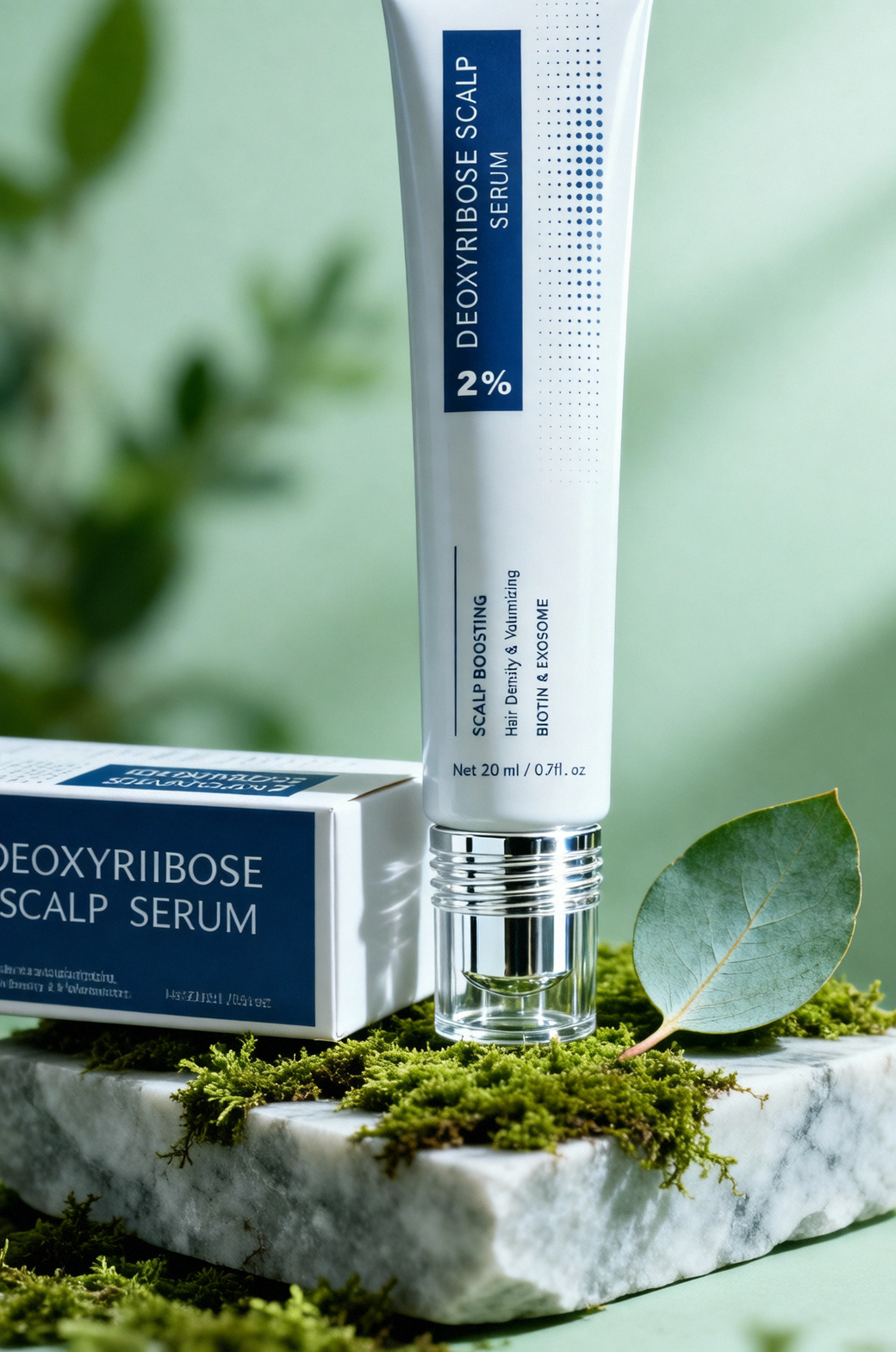 Private Label Deoxyribose 2% Scalp Serum Biotin Exosome for Fuller Thicker Hair Density Volumizing Treatment 20ml OEM Wholesale