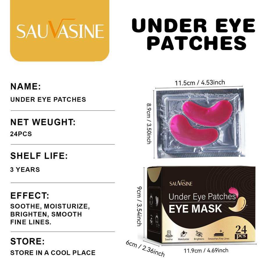 Lanthome Organic Under Eye Care Masks OEM Stock Under Eye Patches Anti-Aging Lightening Dark Circles Sheet Patches