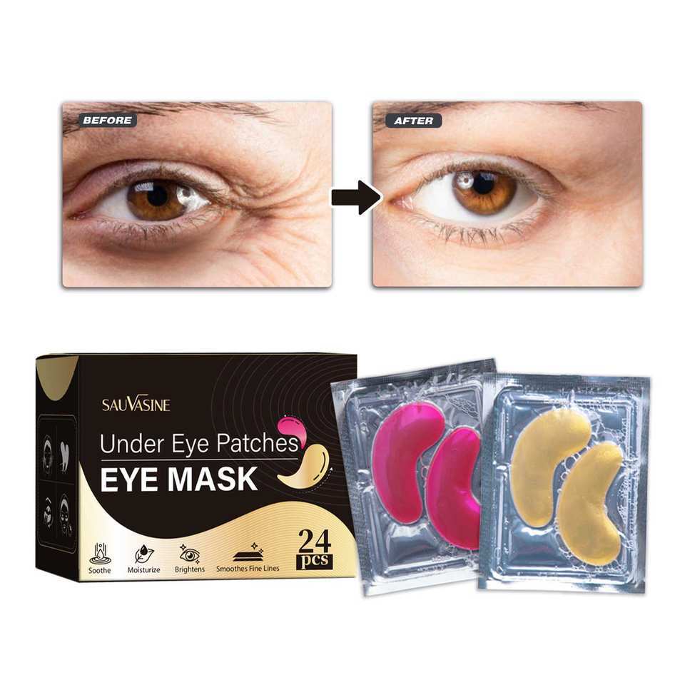 Lanthome Organic Under Eye Care Masks OEM Stock Under Eye Patches Anti-Aging Lightening Dark Circles Sheet Patches