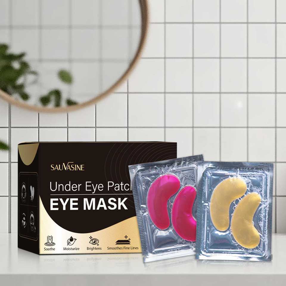 Lanthome Organic Under Eye Care Masks OEM Stock Under Eye Patches Anti-Aging Lightening Dark Circles Sheet Patches
