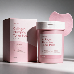 LANTHOME Collagen Plumping Professional Premium Natural Gentle Effective Advanced Daily Rich Liquid Toner Pads