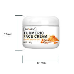 Wholesale OEM Organic Vegan Turmeric Face Cream Skin Lightening Whitening Acne Relief Anti-Aging Lightening Dark Spots for Women