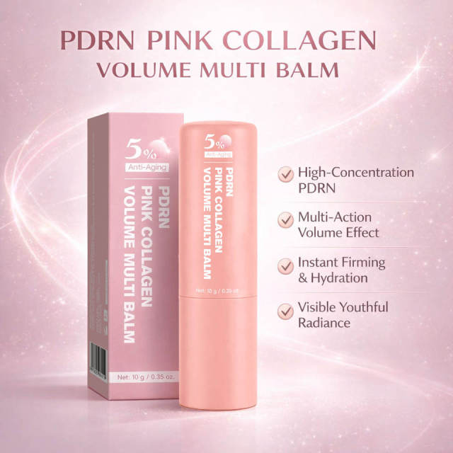 OEM Private Label Moisturizing PDRN PINK COLLAGEN VOLUME Multi Balm Organic Lip Skin Care Vitamin E Salmon Grass-fed Beef Tallow