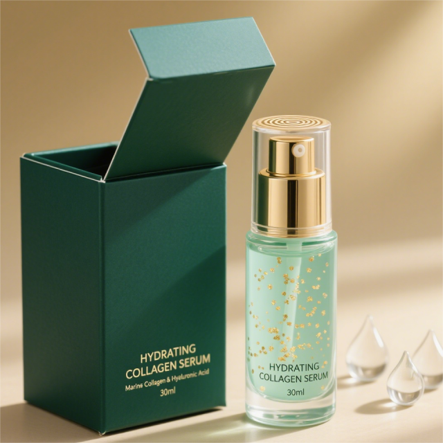 OEM Sea Grape Collagen & Hyaluronic Acid for 50ml-Face Moisturizer Serum Deep Hydration Firming Anti-Aging Visible Granules