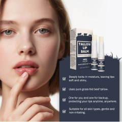 Beef Tallow Lip Therapy Moisturizing Liquid Lip Balms Dry Skin Premium High Quality Products