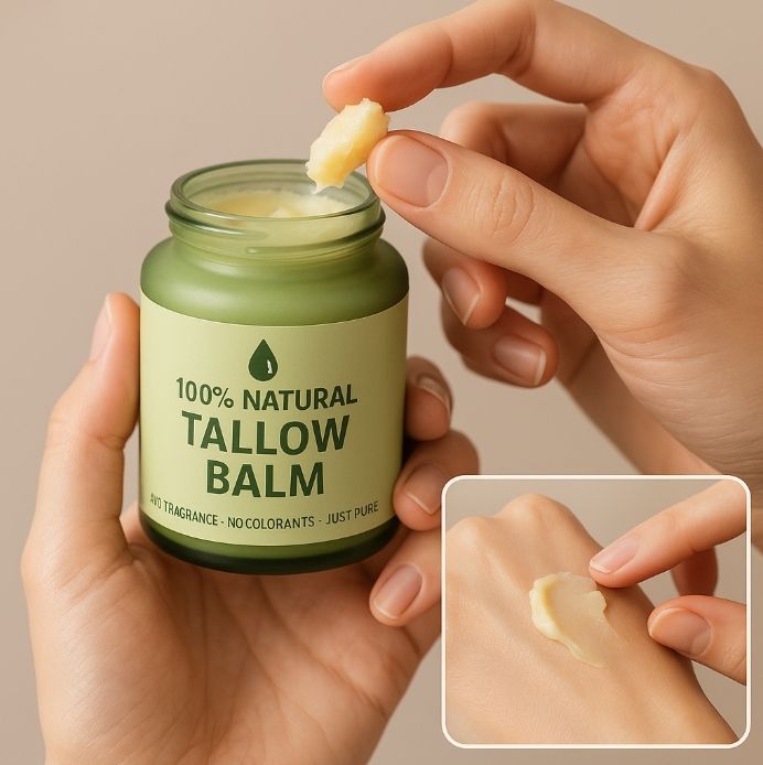 Set Three Natural Beef Tallow Paste Creams Kojic Acid Collagen Vitamin C for Anti-Wrinkle Skin Care-Bulk Purchase Packaging for