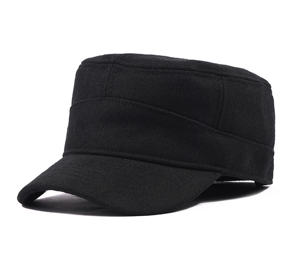 Wool hat, warm and thick, cold resistant, baseball cap, duckbill cap