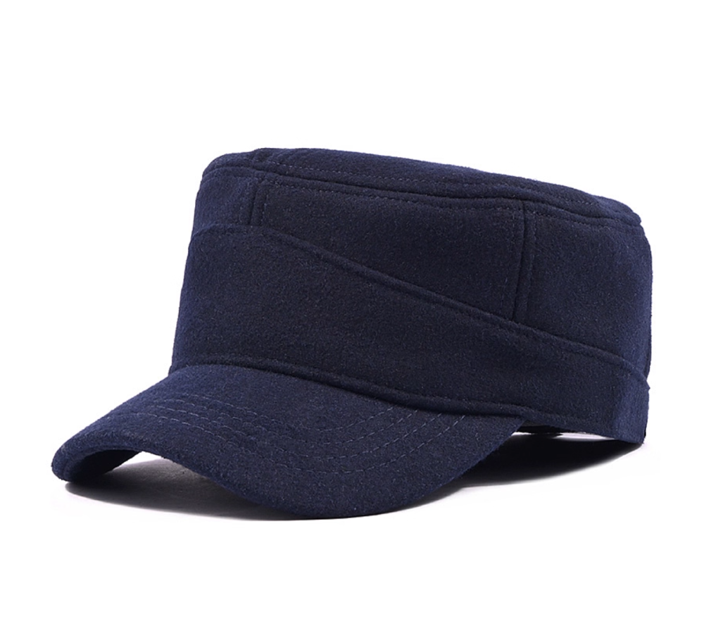 Wool hat, warm and thick, cold resistant, baseball cap, duckbill cap
