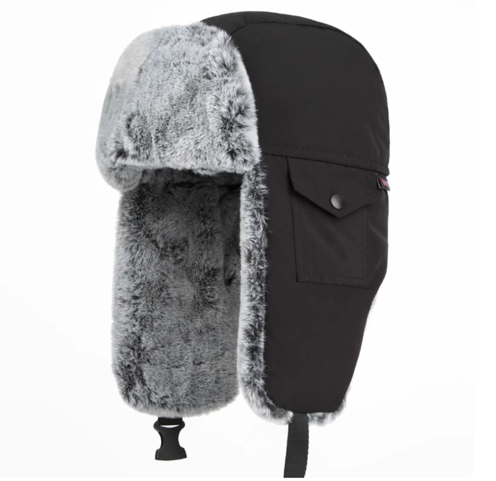 Winter velvet thickened windproof and cold proof ear protection hat, warm hat