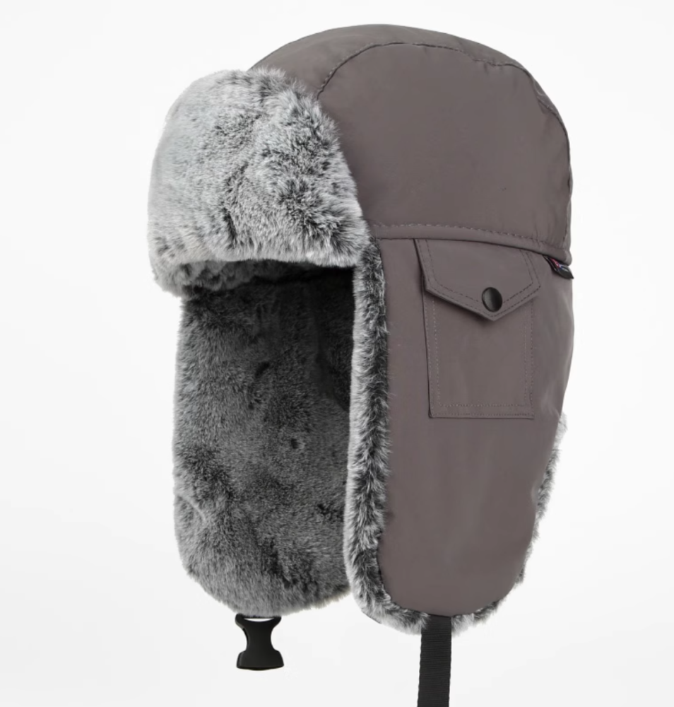 Winter velvet thickened windproof and cold proof ear protection hat, warm hat