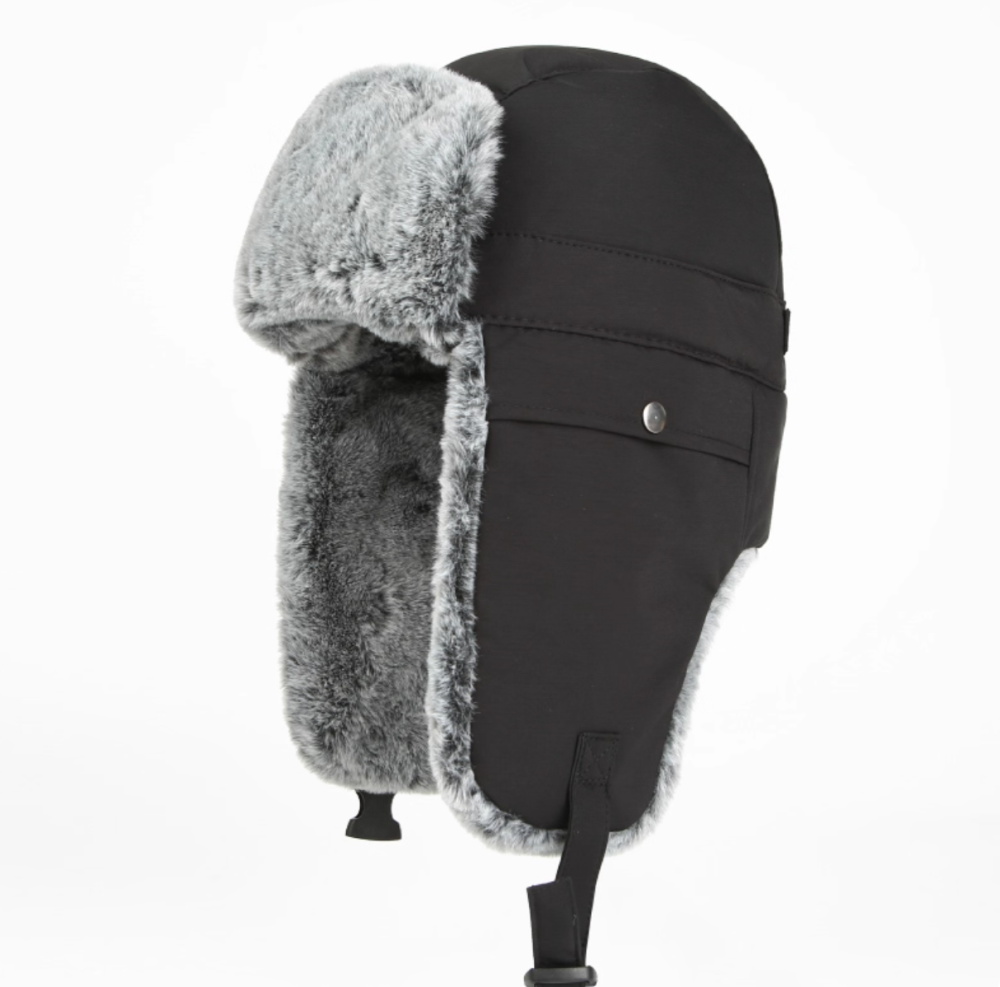 Winter velvet thickened windproof and cold proof ear protection hat, warm hat
