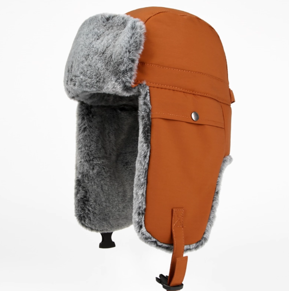 Winter velvet thickened windproof and cold proof ear protection hat, warm hat