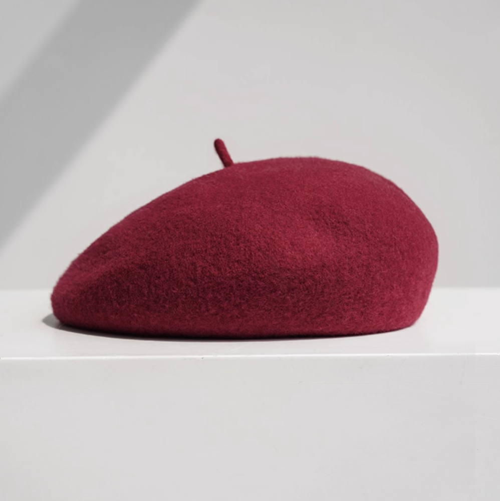 Beret female British retro painter autumn and winter woolen hat