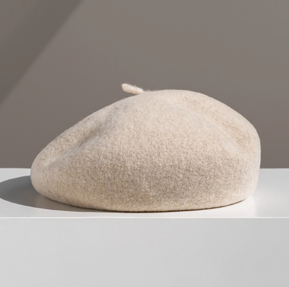 Beret female British retro painter autumn and winter woolen hat