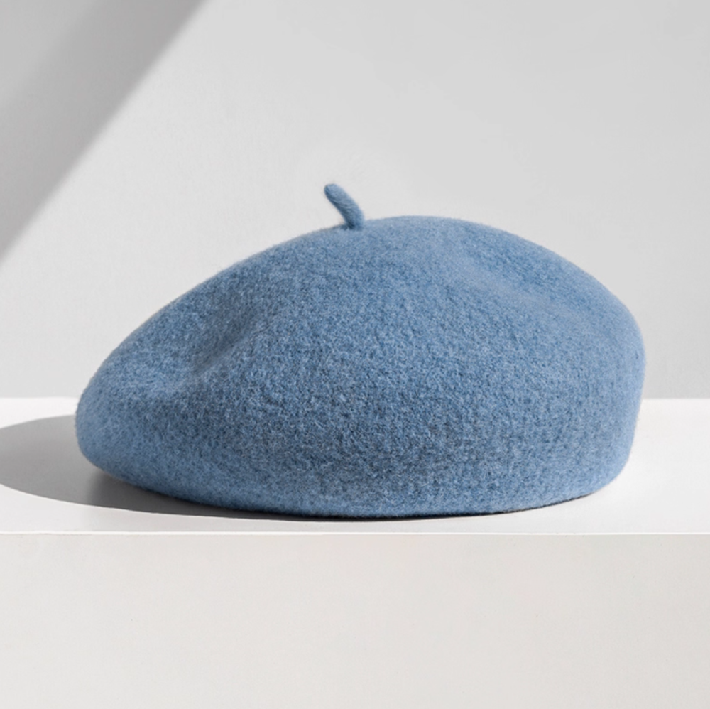 Pure wool beret autumn/winter British style versatile hat