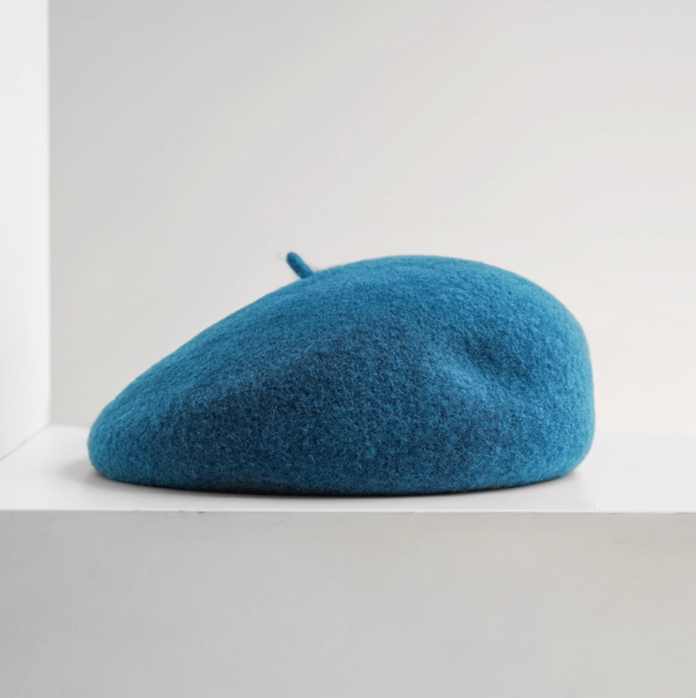 Pure wool beret autumn/winter British style versatile hat