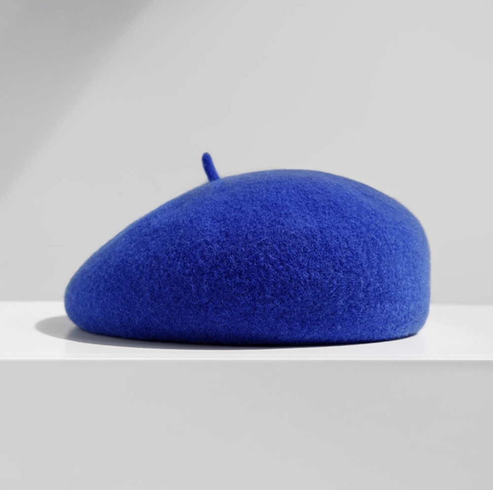 Pure wool beret autumn/winter British style versatile hat