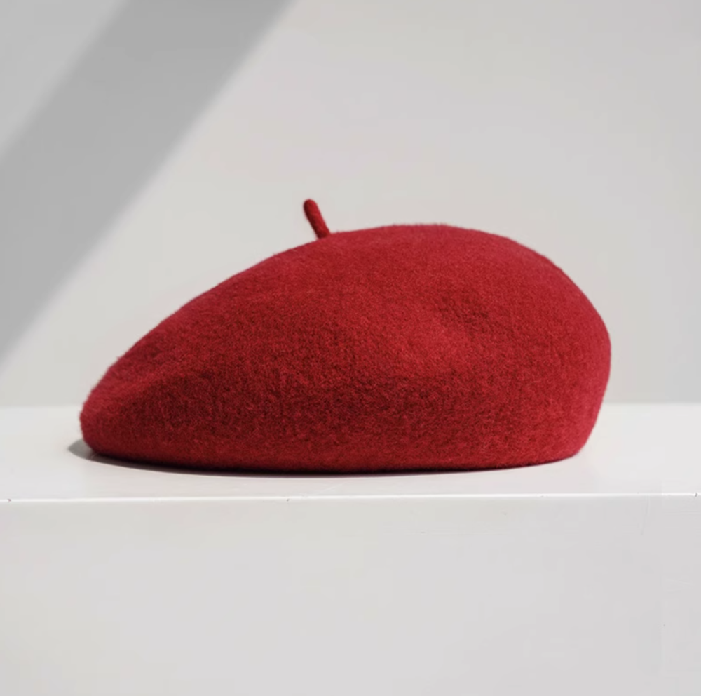 Pure wool beret autumn/winter British style versatile hat