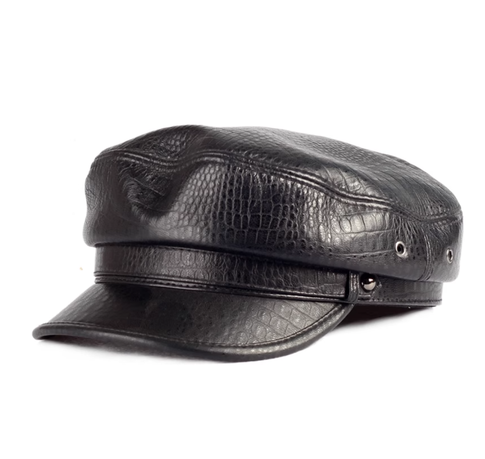 Leather hat versatile hat